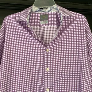 Thomas Dean XLT-XXG Mens Button Down Dress shirt